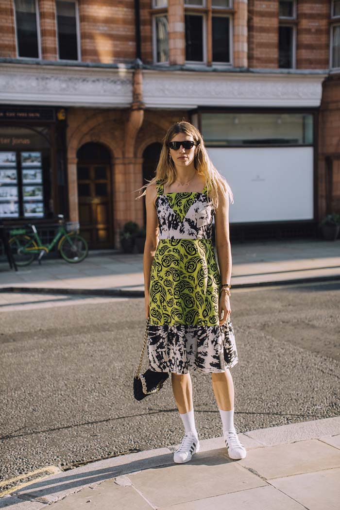 Spring 2021 London Fashion Week white socks street style veronika heilbrunner